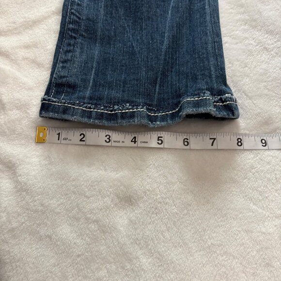 MissMe Womens Flare Jeans Size28 Denim Mid-RiseJP5443F4 Embellished Back Pockets - Picture 11 of 11